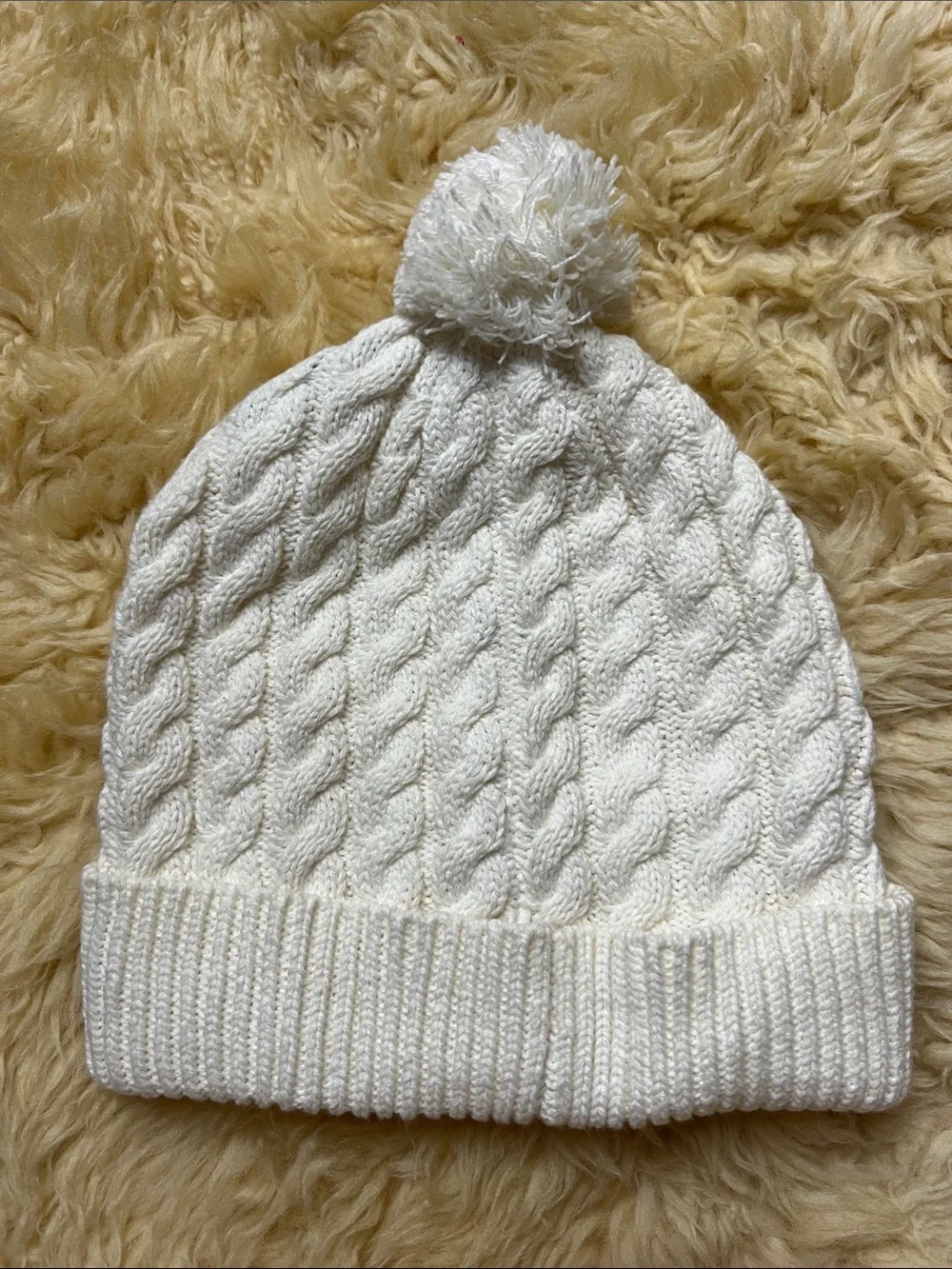 Burton Mini Cable Beanie - Cream White - Adult OS